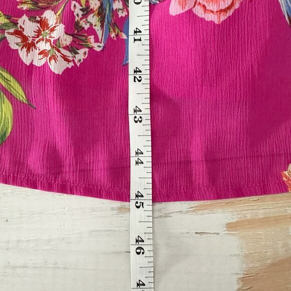 RACHEL Rachel Roy  Jinx Chiffon Floral Midi Dress Size US 8 - Picture 9 of 12